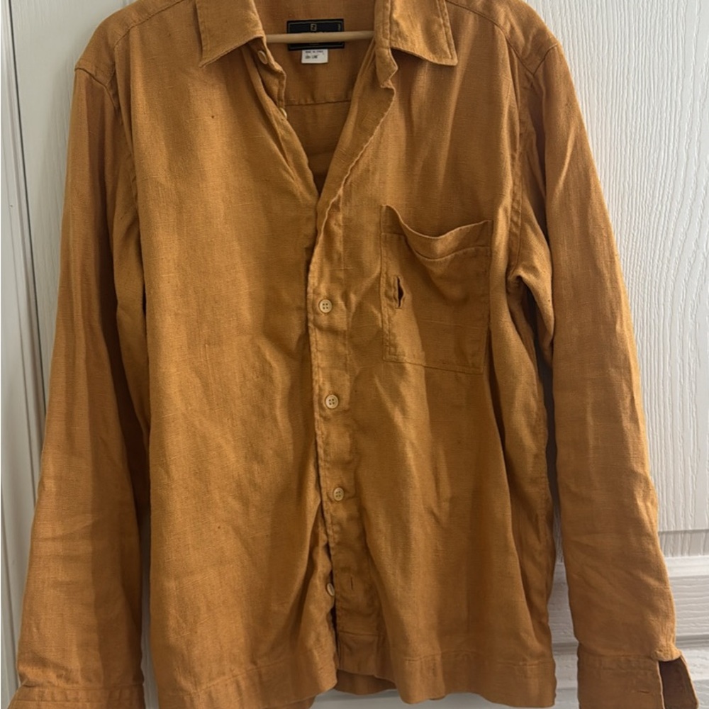 Fendi Tan Linen Shirt